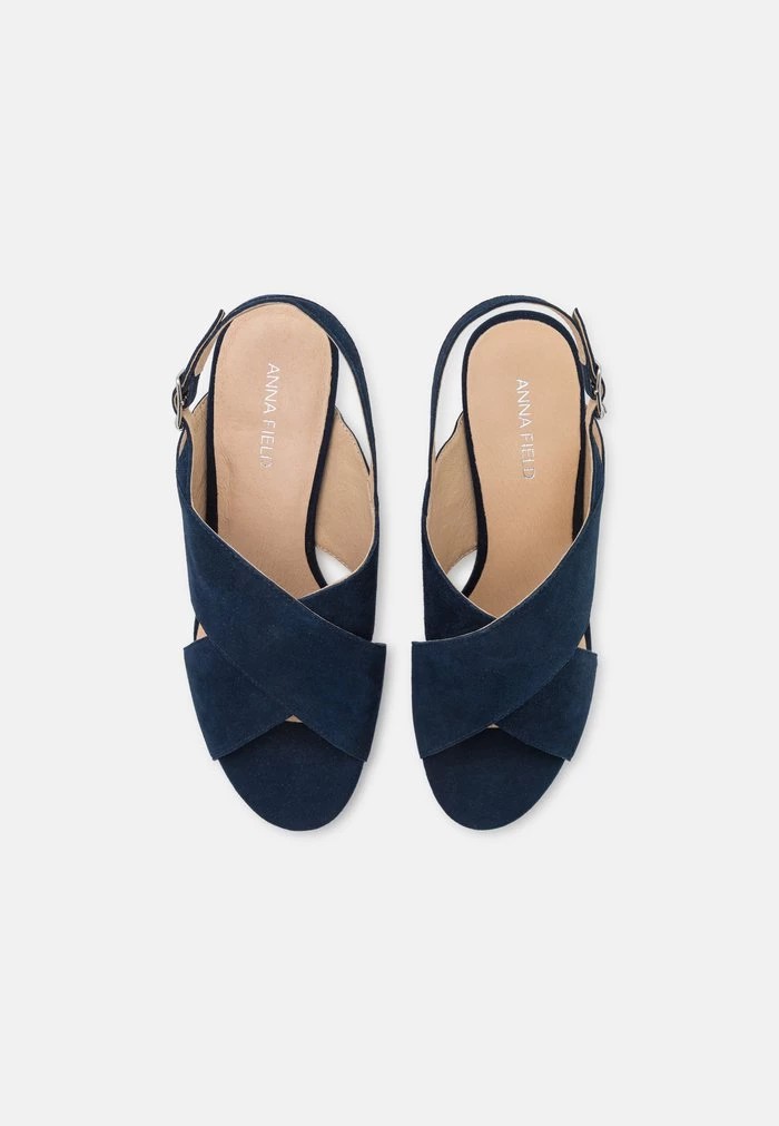 Sandale ANNA FIELD Anna Field Cuir Bleu Marine Femme | CTF-0233448